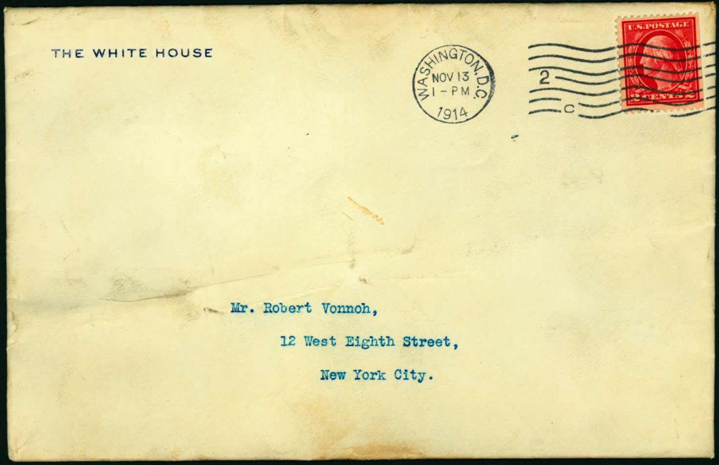 Letters: “My dear Mr. Vonnoh”