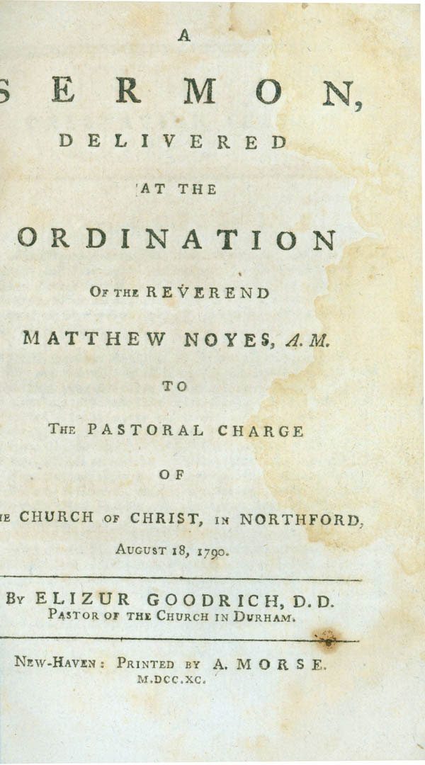 Noyes ordination sermon