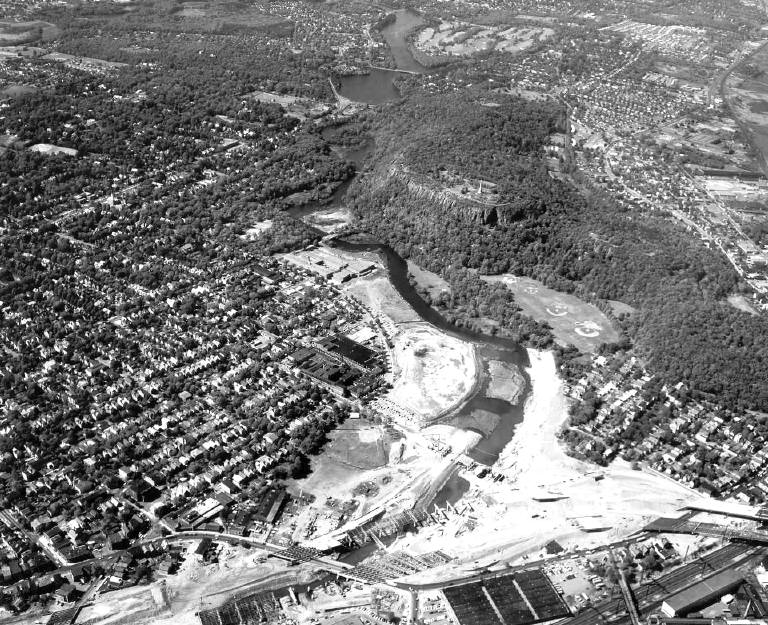 East Rock aerial photo