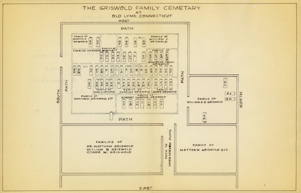 Griswold cemetery map